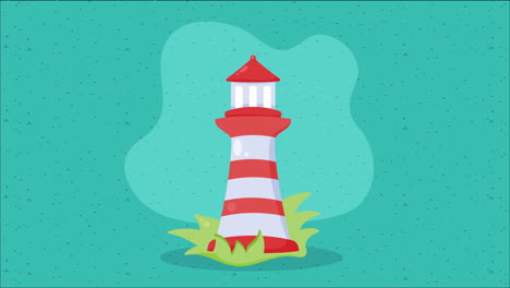 lighthouse security building nautical animation