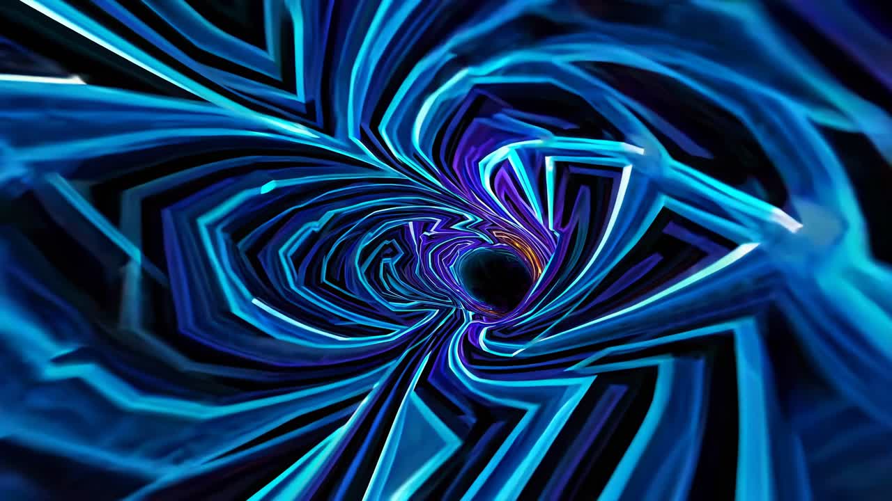 túnel de neón abstracto