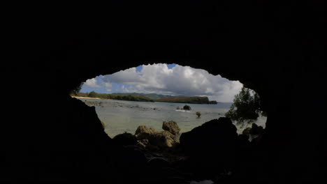 stunning ocean view from a cave