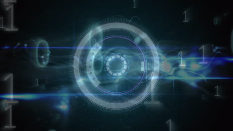 animation of data processing over scope scanning