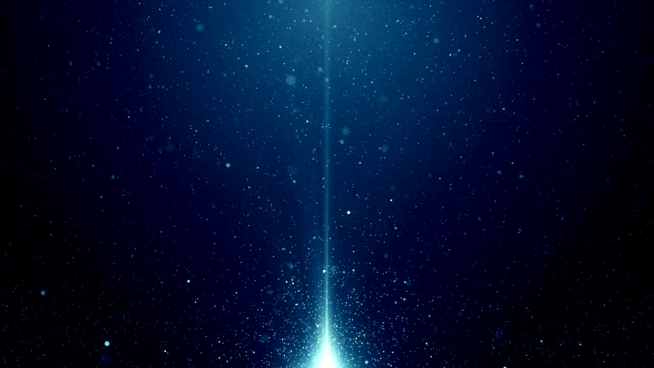 파란 먼지 입자 추상적인 빛 보케 모션 제목 영화적 배경 루프