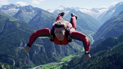 skydiving in the alps