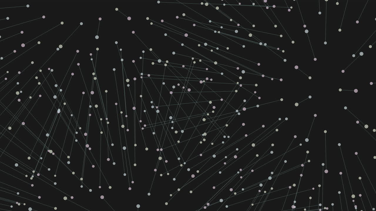 Grid pattern of interconnected dots and lines in black and white