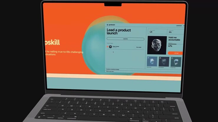 Modello Premiere Pro Laptop Screen Mockup Pack Horizontal 07