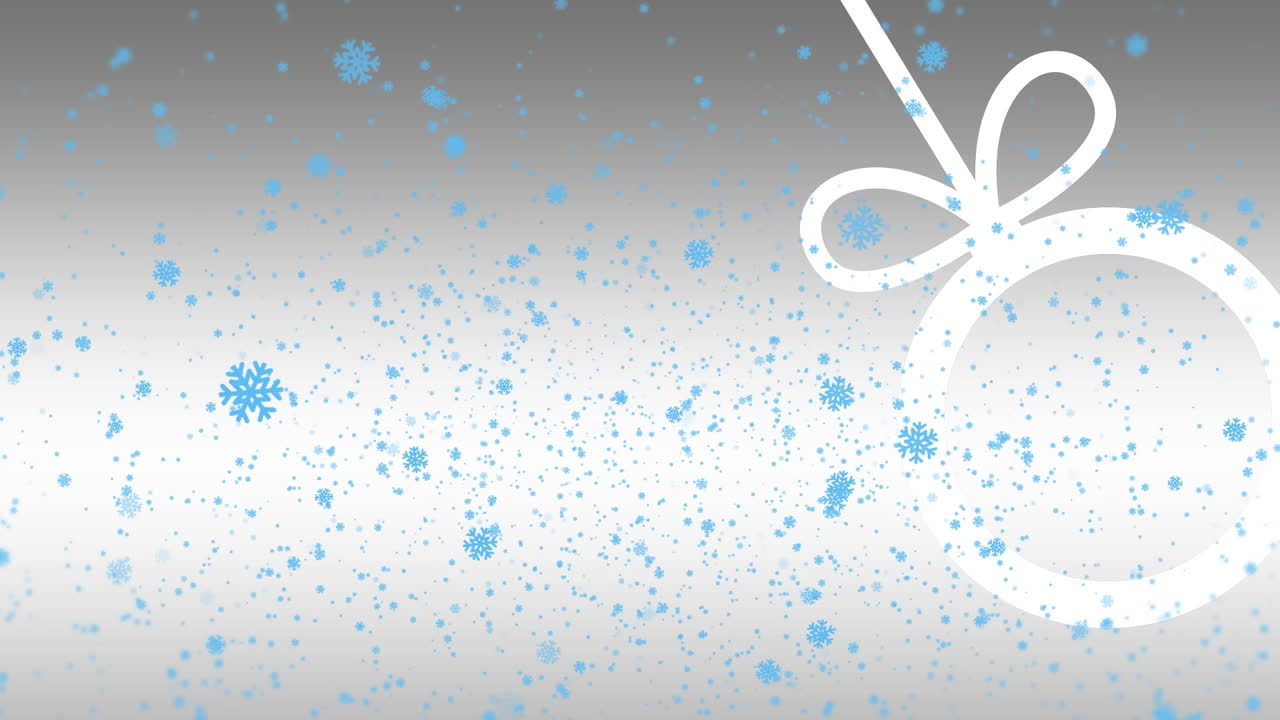 눈이 떨어지는 의 애니메이션.