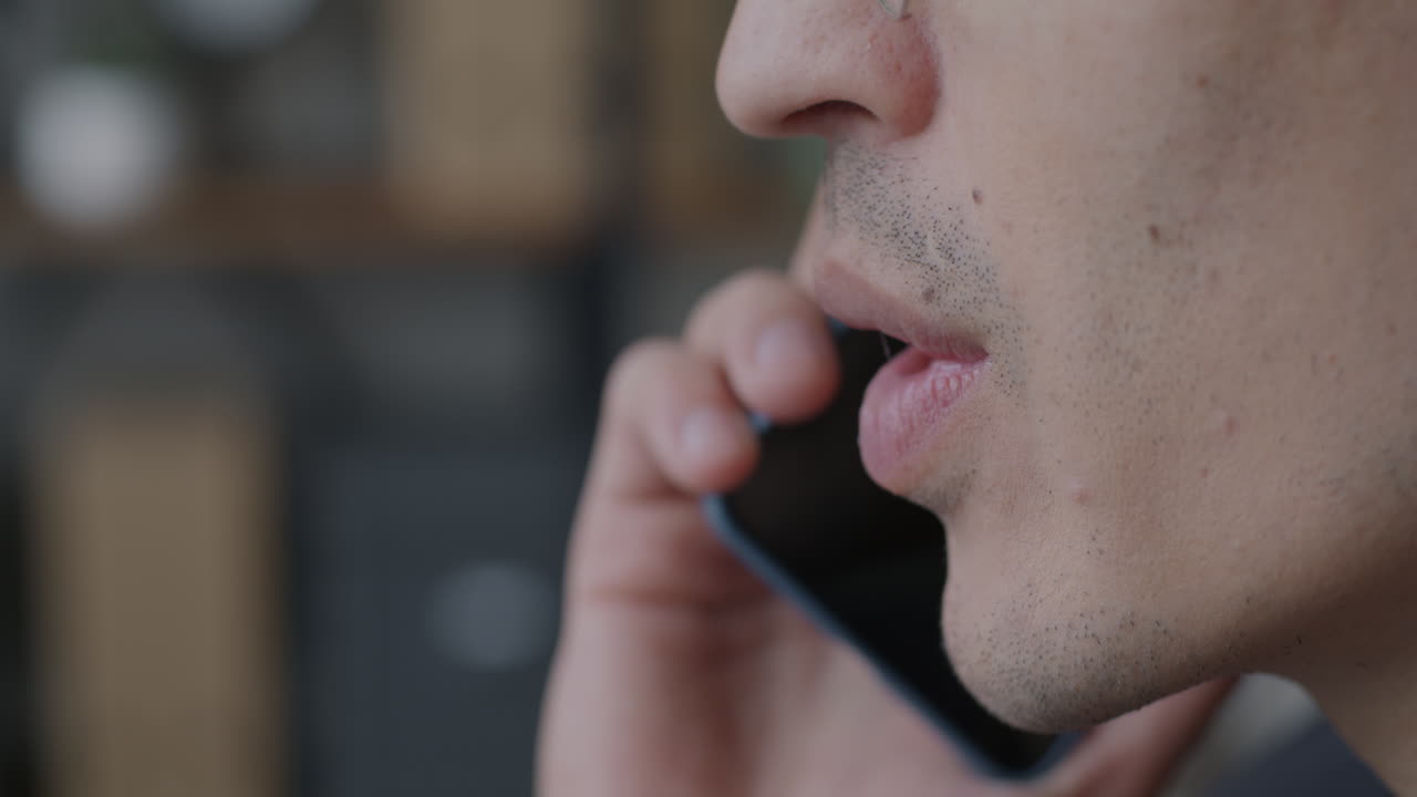 Man Talking on Phone