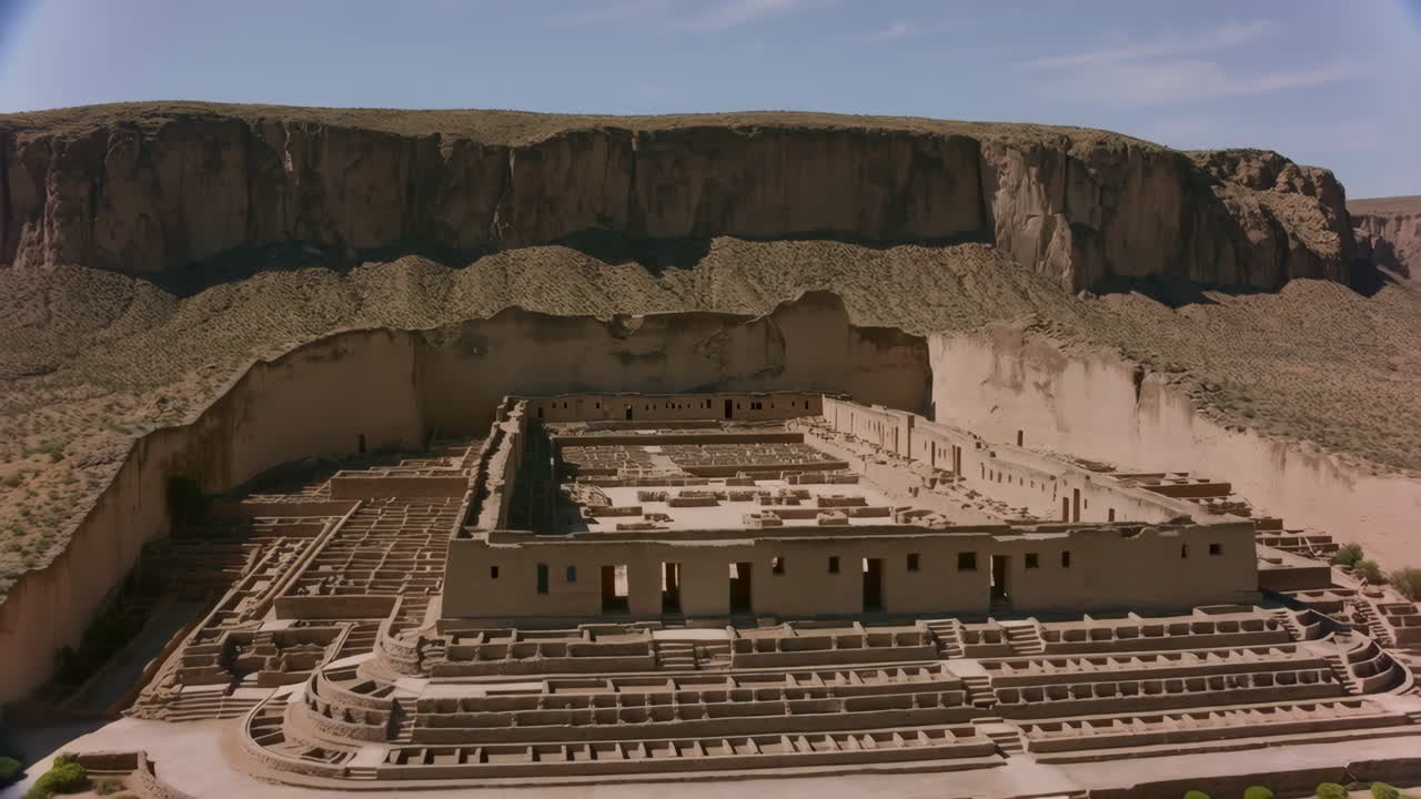 Aerial View of Canyon de Chelly Ruins