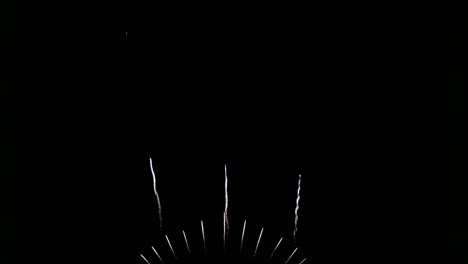 4k. bucle sin costuras de fondo de fuegos artificiales reales. desenfoque abstracto de fuegos artificiosos dorados reales con luces bokeh en el cielo nocturno. espectáculo de fuelos artificiales brillantes. celebración de fuegos nucleares de la víspera de año nuevo