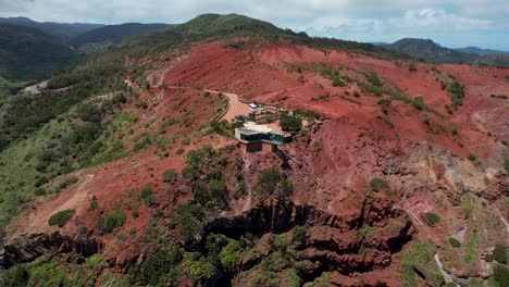 A Slow Aerial Zoom Frames Mirador de Abrante, Revealing the Volcanic Landscape of La Gomera, Canary Islands