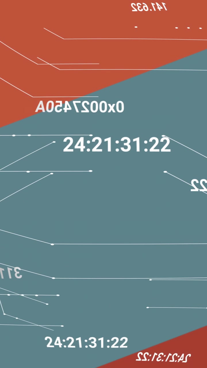 In school, animation of digital data and code lines creating geometric shapes