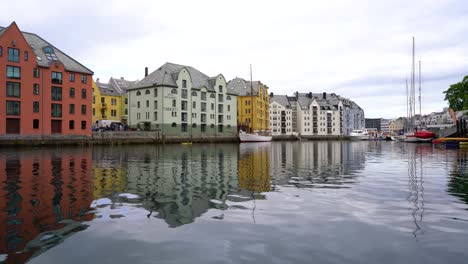 Aksla-En-La-Ciudad-De-Alesund,-Noruega