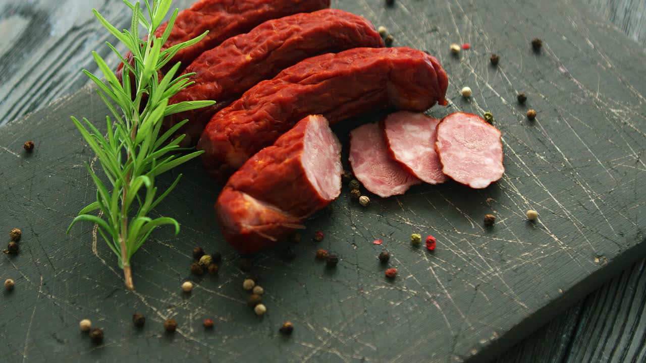 вкусные колбасы и специи