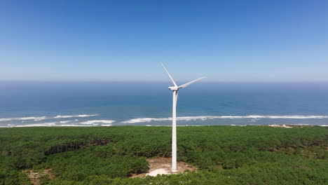 coastal wind turbine farm