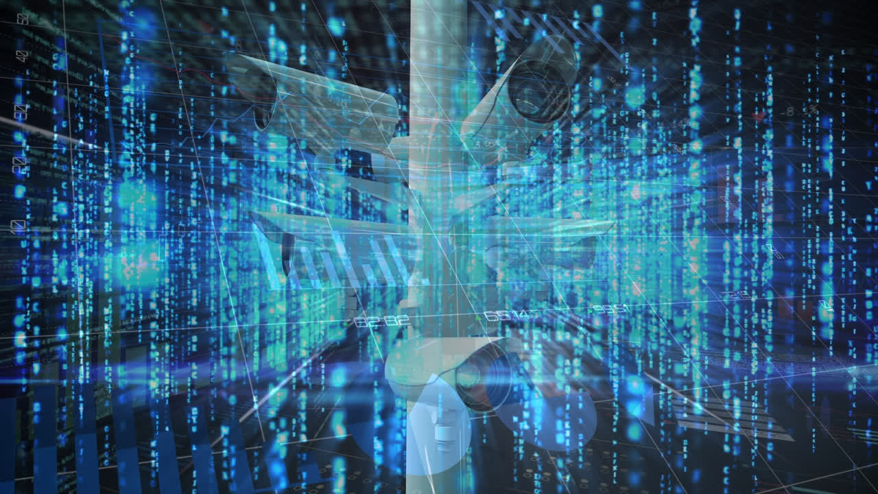 카메라를 통해 데이터 처리의 애니메이션