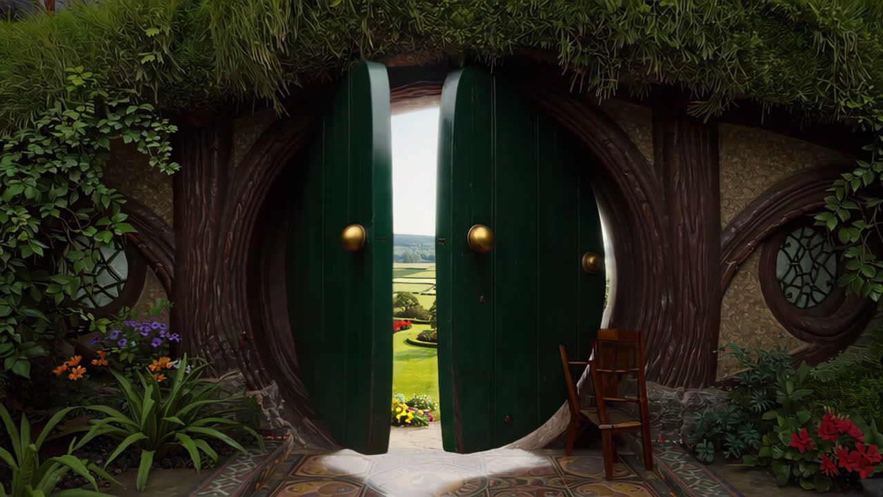A Hobbit-like House with a View