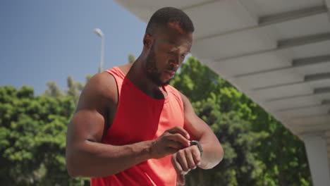 man exercising in an urban setting