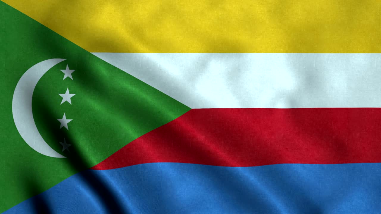 4K Seamless Loopable Flag of Comoros