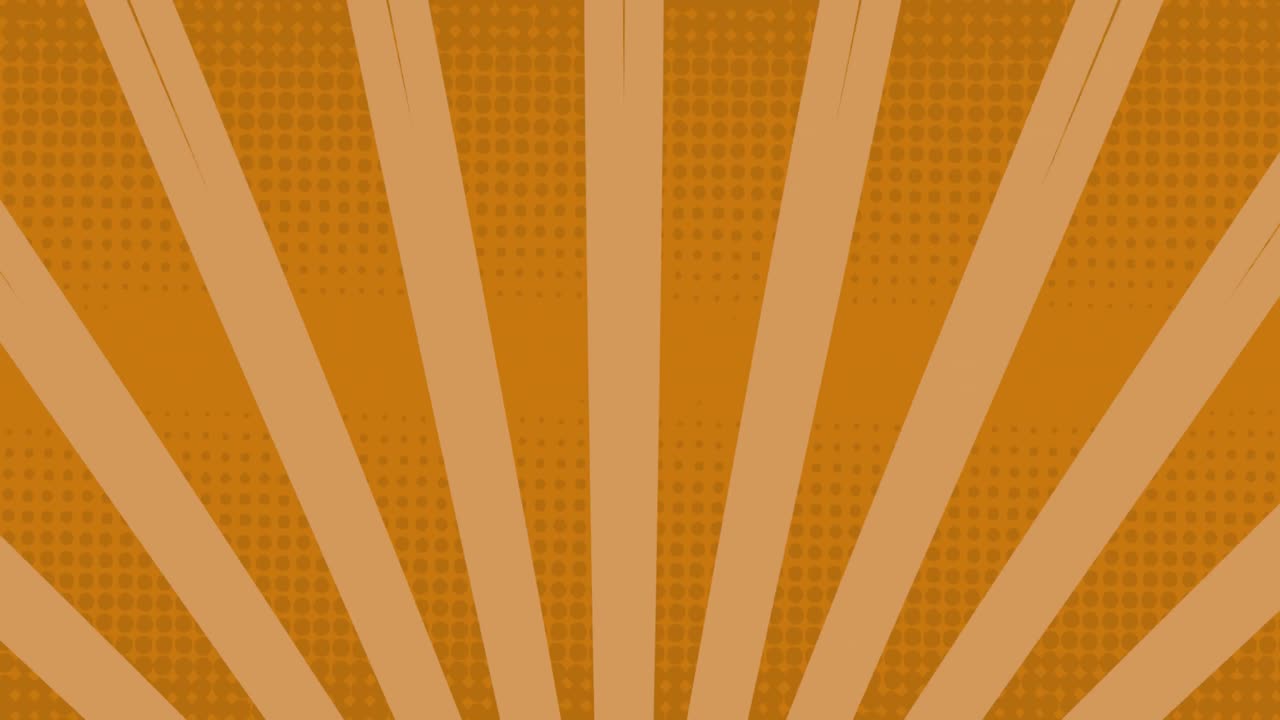 노란색 배경에 대해 회전하고 움직이는 줄무 ⁇