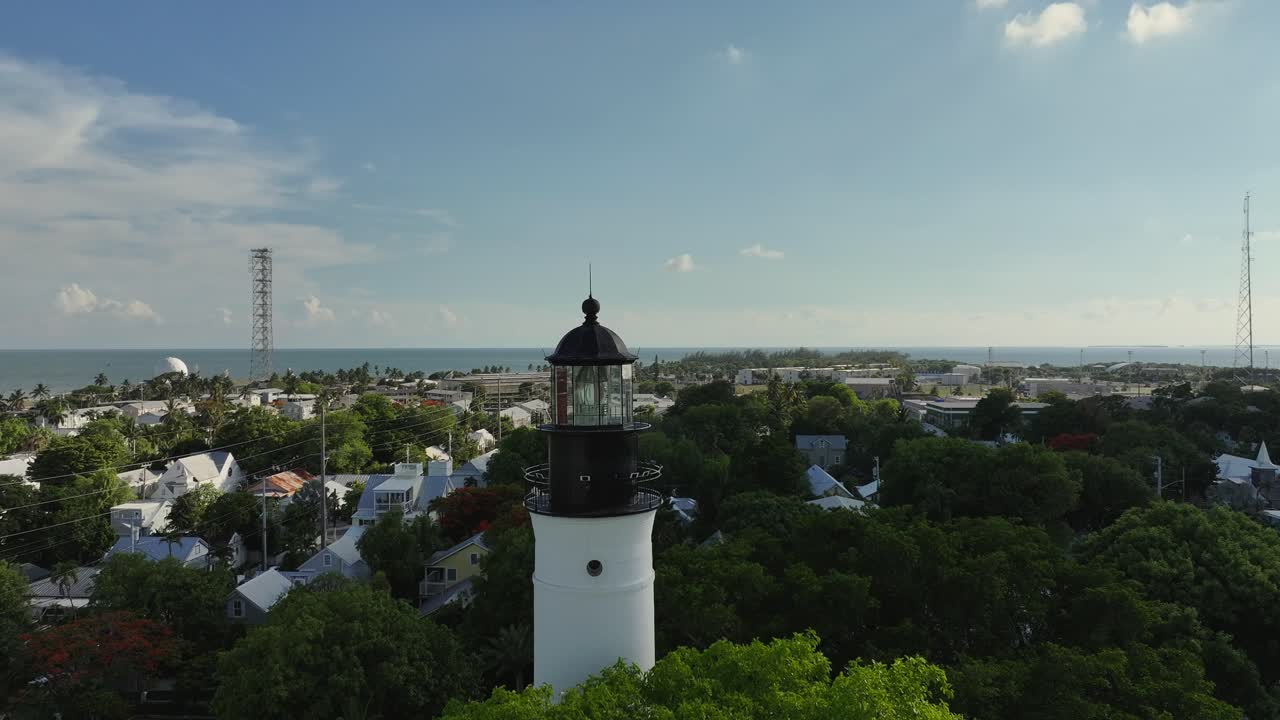 vista aérea del faro de key west