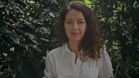 woman in a coffee plantation