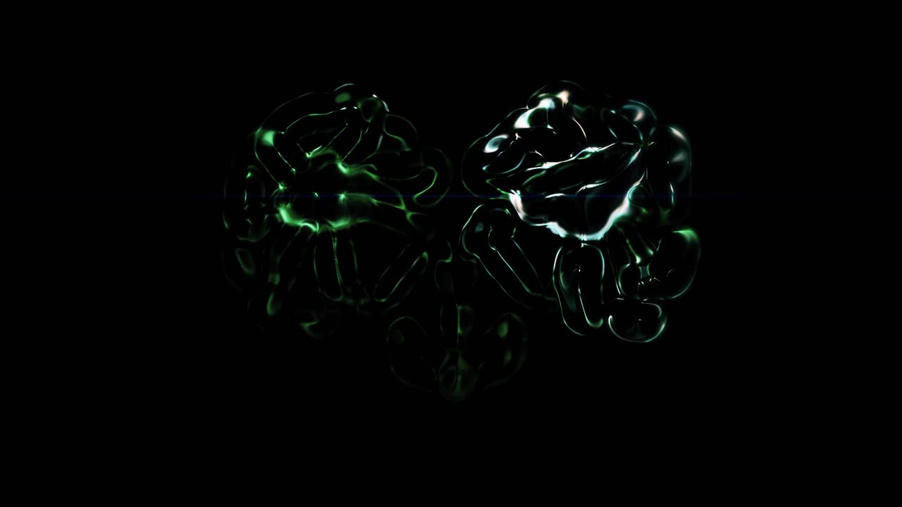 water with rainbow reflection alpha chanel