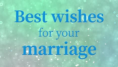 best wishes for your marriage message text animation motion graphics