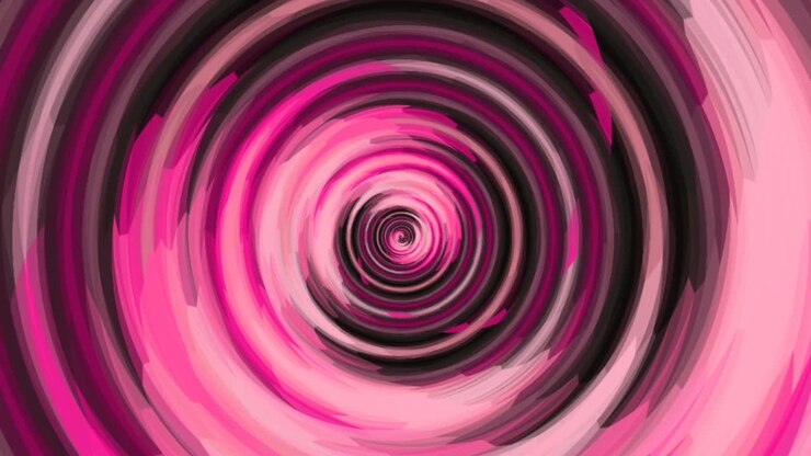Padrão abstrato de círculos com o efeito de deslocamento