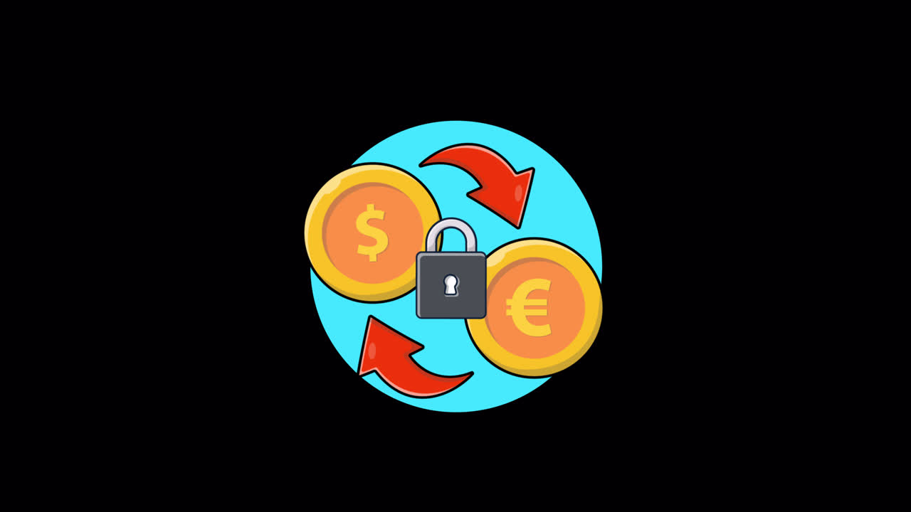 Sikker Dollar- og Eurovalutaveksling Animation