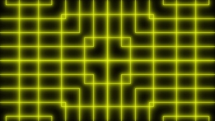 Geometric pattern black background color animation