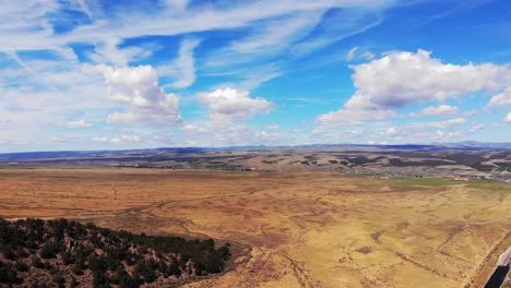 panorama aéreo de las carreteras del suroeste en utah