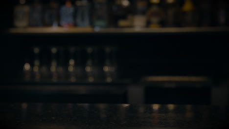 bartender preparing a cocktail . close up