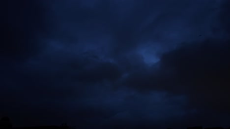 timelapse of dark stormy sky turning to black