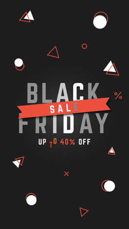 an animation of a black friday background