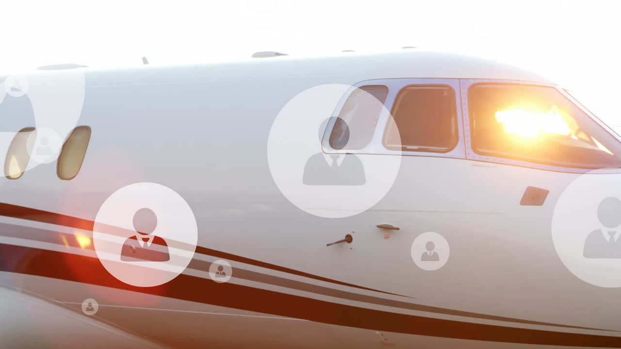 평면 위의 미디어 아이콘의 애니메이션