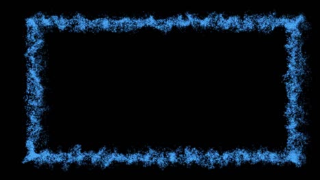 4k abstract loopable blue rectangle background, particles, black color background