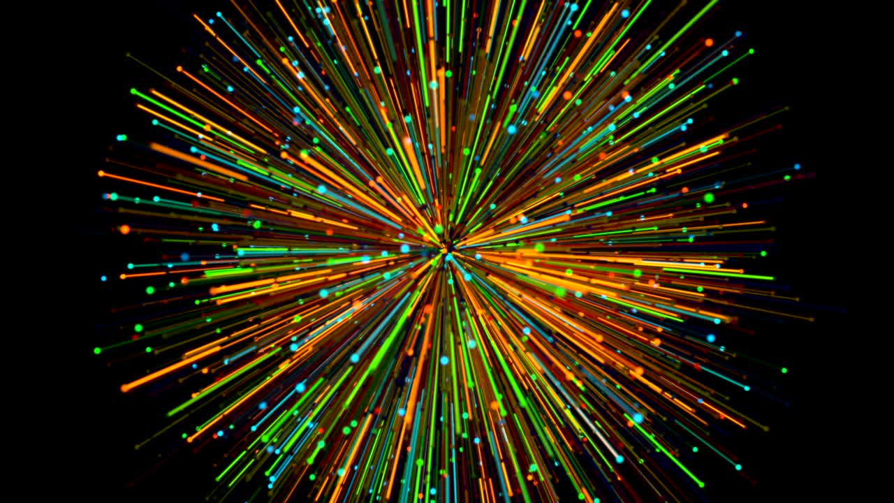 nube de explosión de partículas.