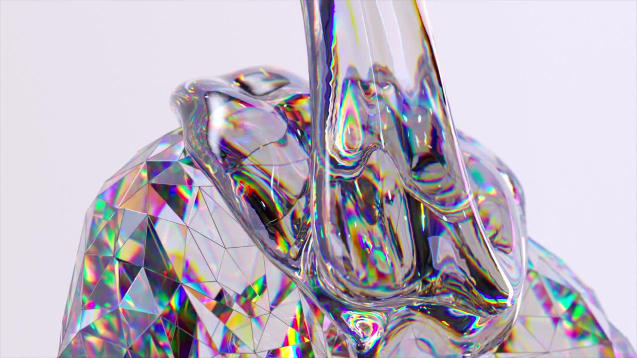 추상적인 액체 결정 예술