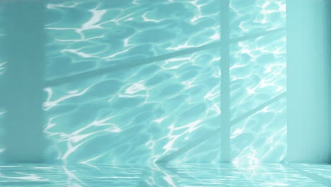 serenity in blue: light patterns on a pool’s surface