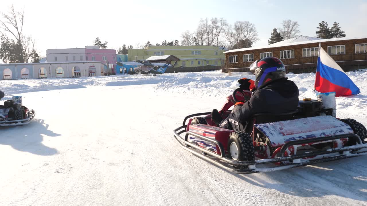 Kışın Karda Go-Kart