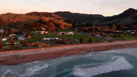 colorful morning at tokomaru bay