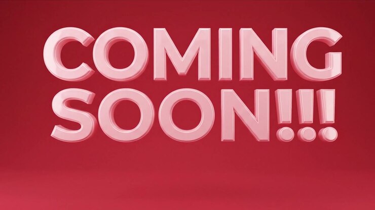 Coming Soon Promotional Text Animation With Dark Background and Glowing Accents