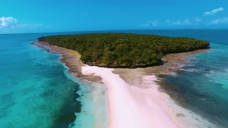 Vista-Aérea-De-Las-Islas-En-El-Archipiélago-De-Zanzíbar