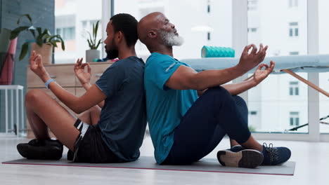 Black-people,-yoga-and-personal-trainer