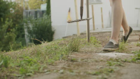 ground and soil with shoe