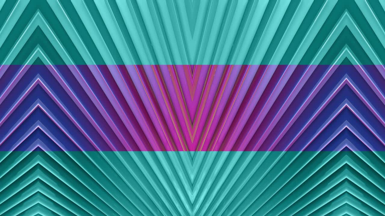 fondo brillante sin costuras 3d abstracto en 4k con cintas. rayas multicolores se mueven cíclicamente en geometría simple estilo creativo de dibujos animados. animación suave en bucle.