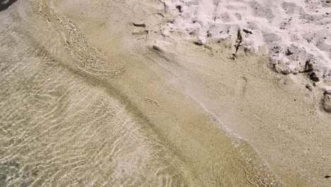 Clean-blue-flag-beaches-of-Halkidiki-Peninsula,-Greece