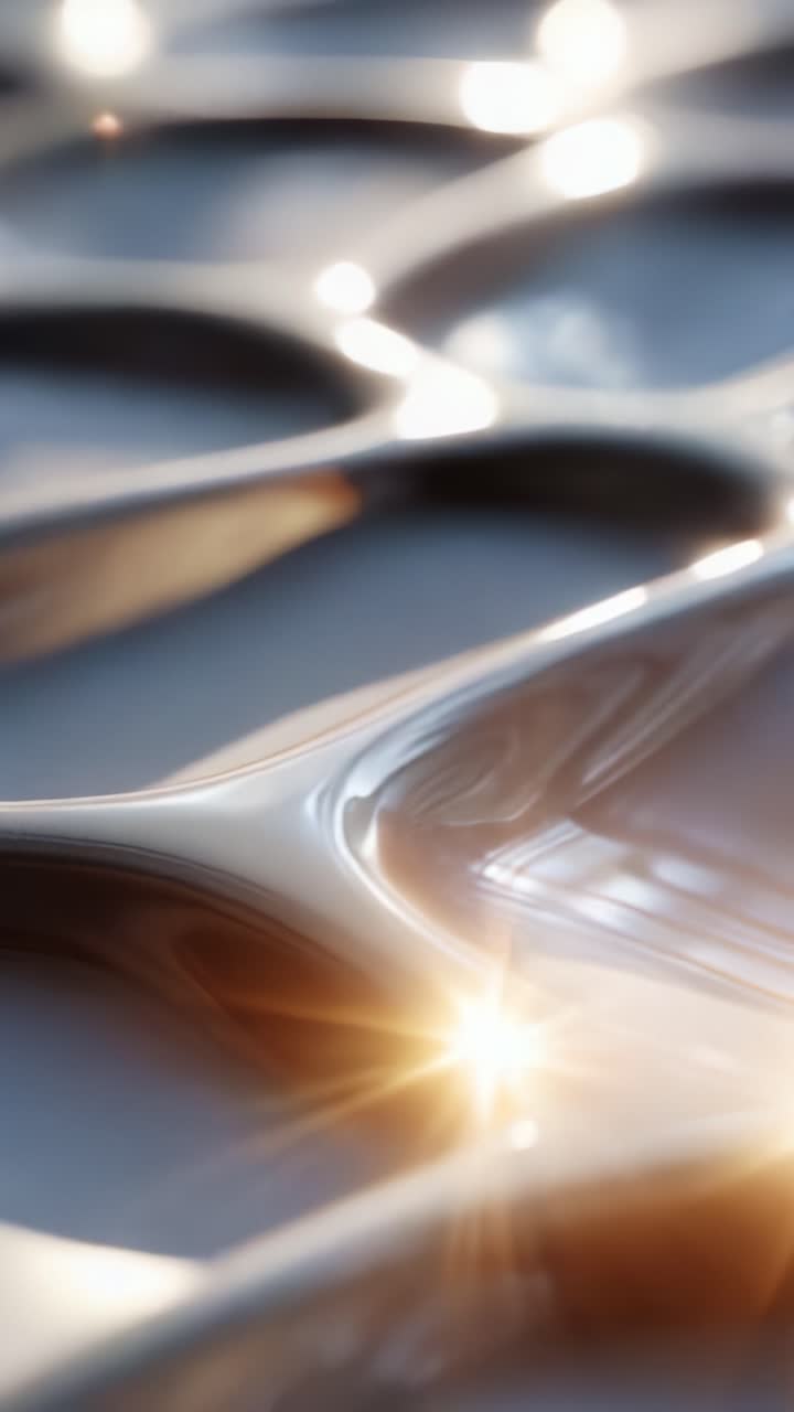 Captivating Play of Light on Glossy Surface: An Abstract Exploration of Reflections and Texture with Dynamic Light Interactions