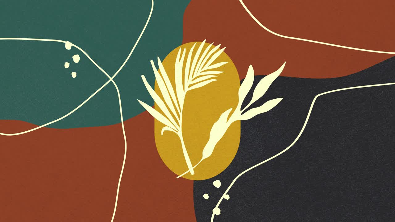 레트로 미니멀한 다채로운 장식 배경