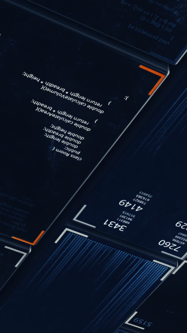 Futuristic Digital Interface Background