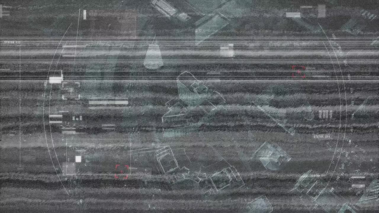 정적 및 도로와 함께 도시의 전망